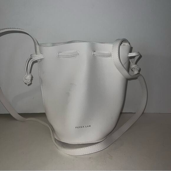 DEREK LAM white leather bucket minimalist quiet luxury bag - Picture 8 of 10